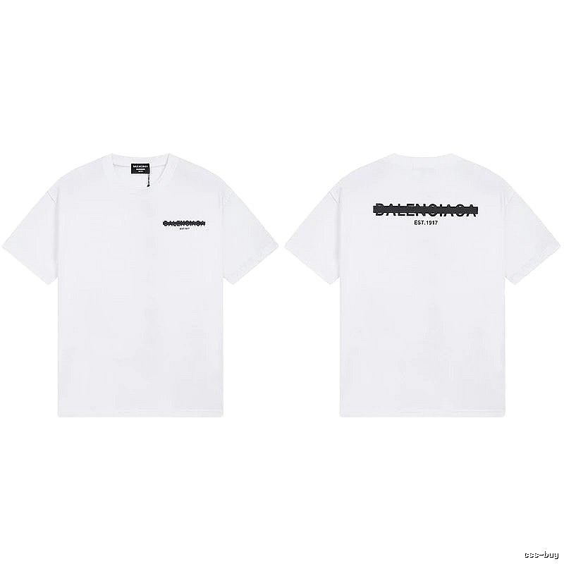 Balenciaga minimalist style white T-shirt