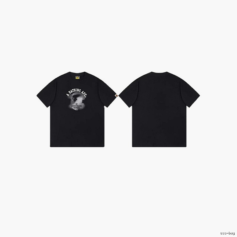 Bape Ape Head Minimalist Style Black T-shirt