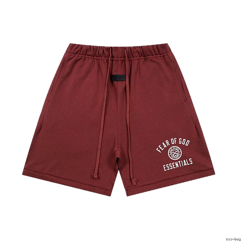 ESSENTIALS Casual Burgundy Shorts