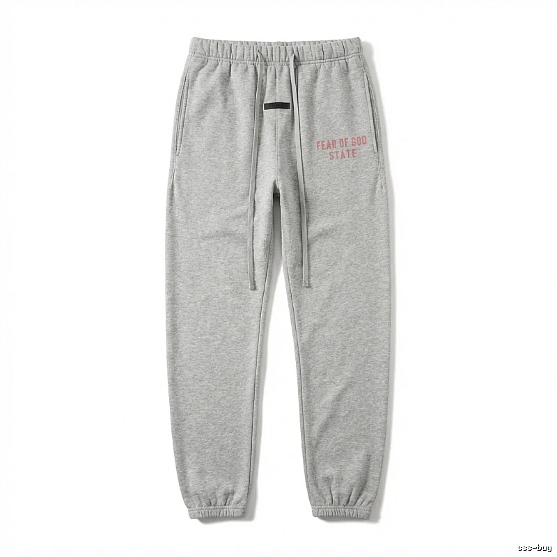 ESSENTIALS minimalist style grey sweatpants