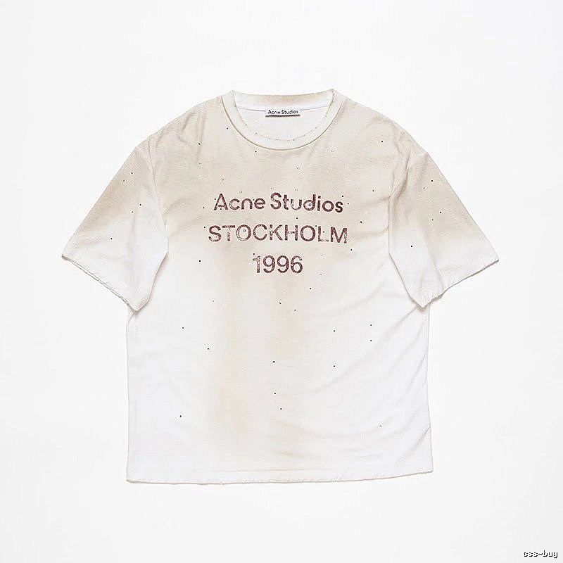 Acne Studios 2090-80 White Style Ac908056 Stockholm Logo T-Shirt Layered Outfit