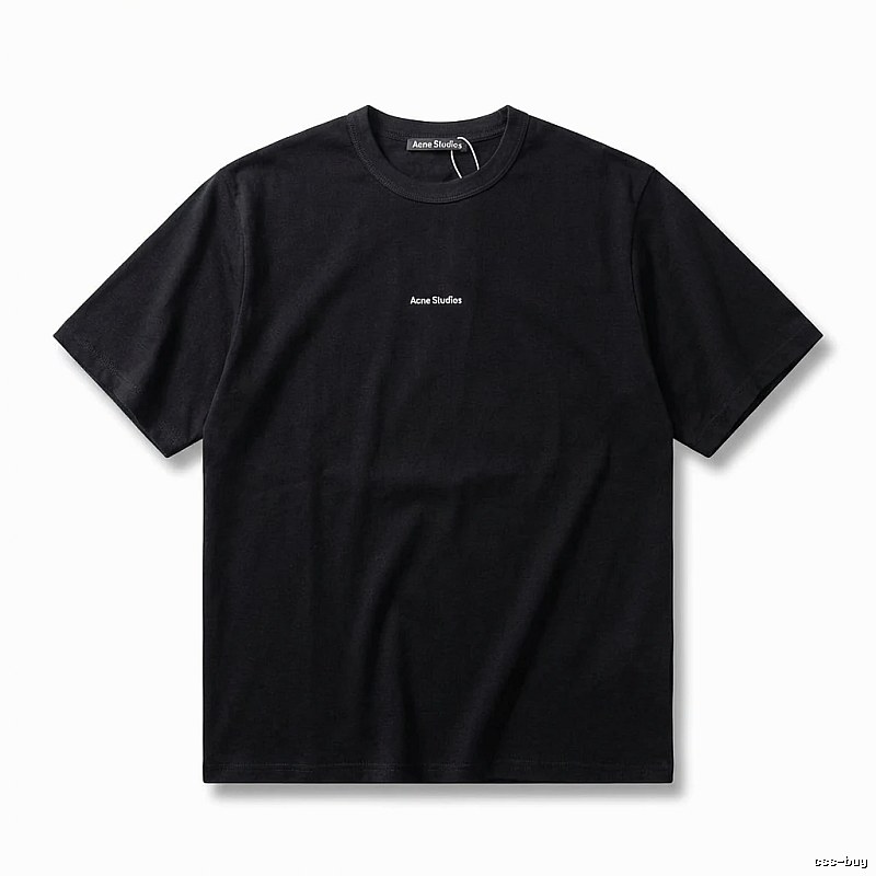 Acne Studios minimalist style black T-shirt