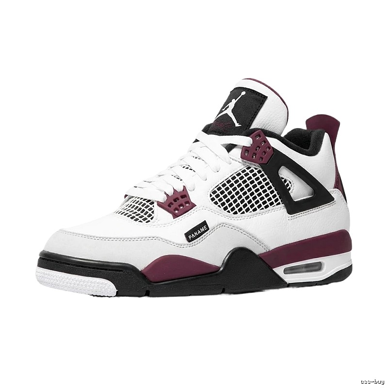 Air Jordan 4 Retro White Purple Shoes