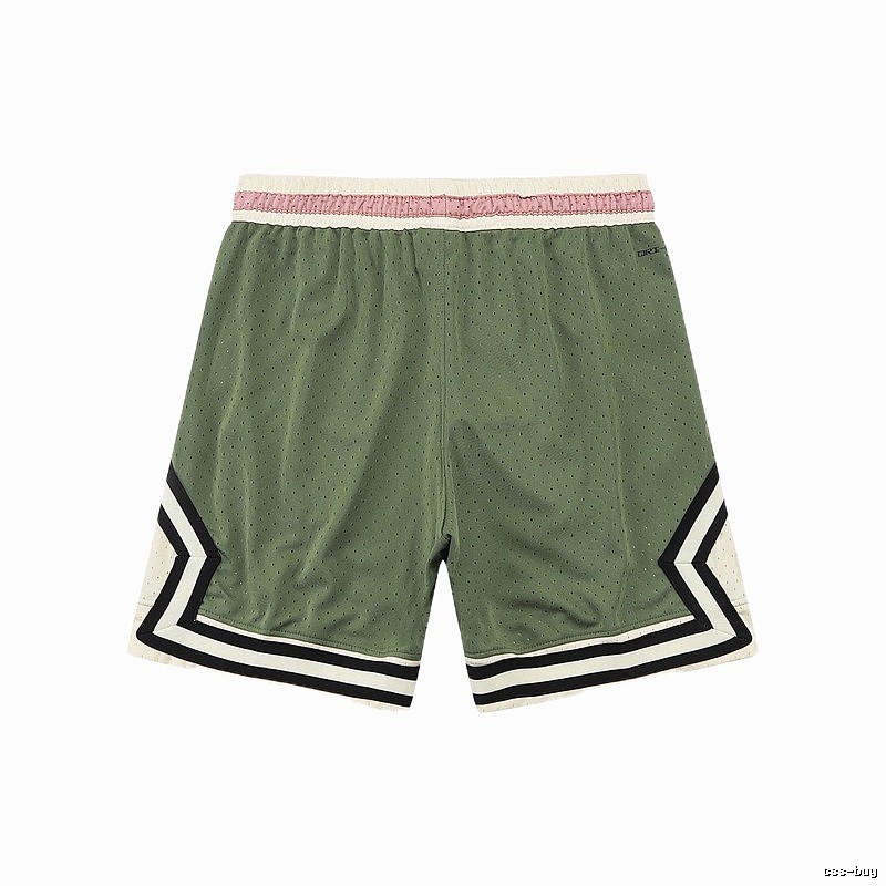 AJ retro-style green shorts