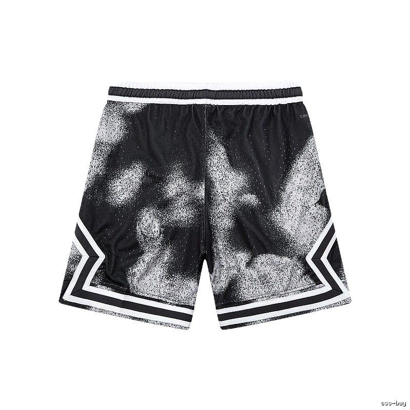 AJ Spray Painting Style Black Shorts