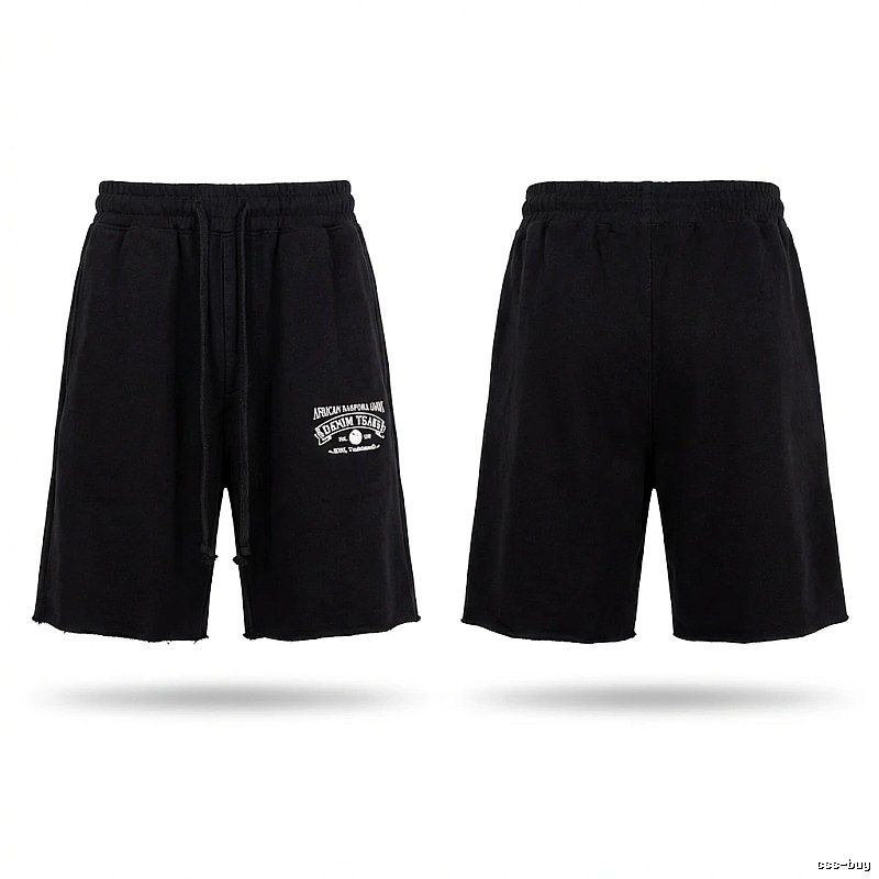 American casual black shorts of DENIM TEARS