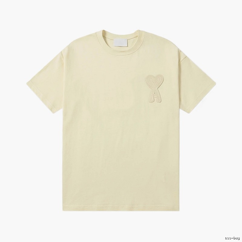 AMI Love Embroidery Simple Style T-shirt