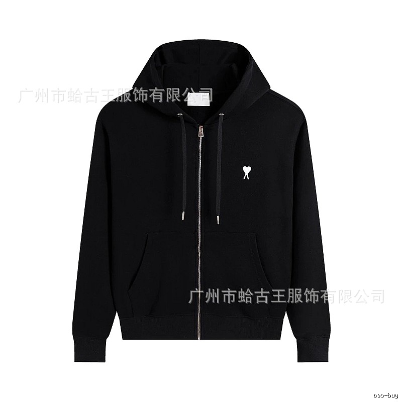 AMI Love Minimalist Style Zip-up Jacket