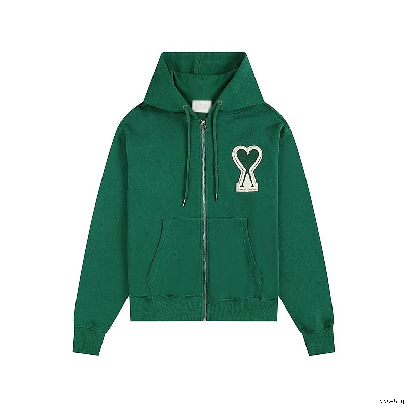 AMI Love Series Green Hoodie