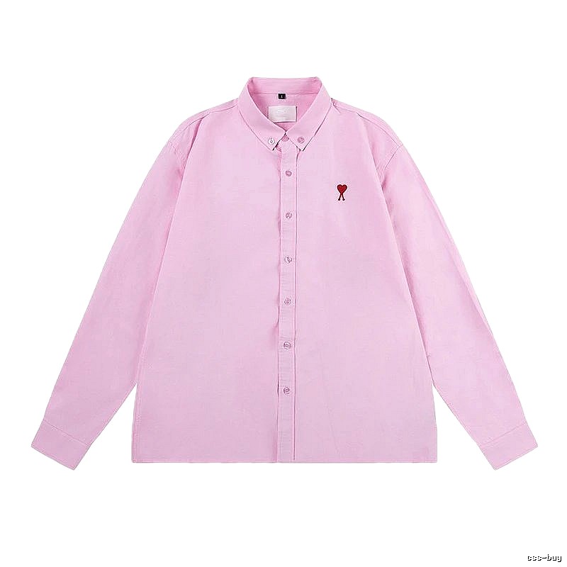 AMI Love Simple Style Pink Shirt