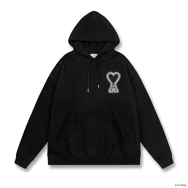 AMI Love Trendy Black Hoodie