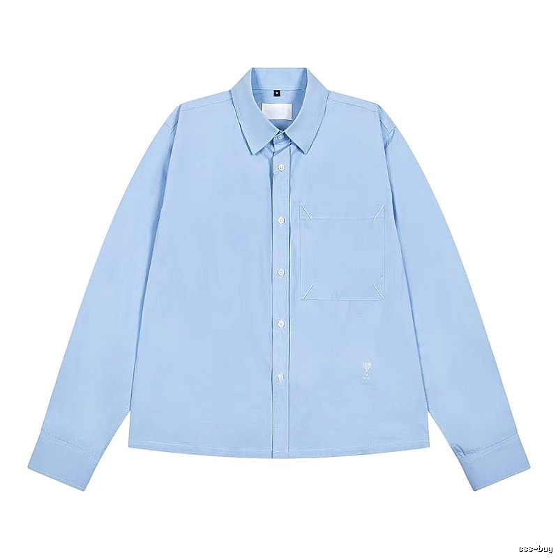 AMI minimalist style light blue shirt