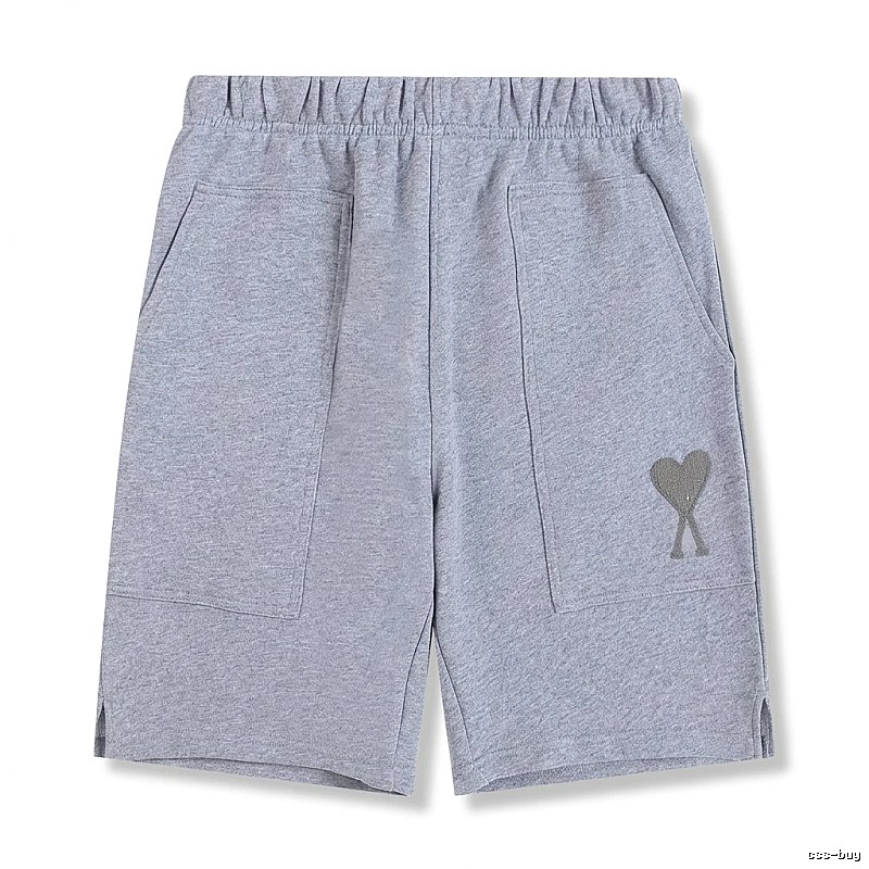 AMI pattern casual gray shorts