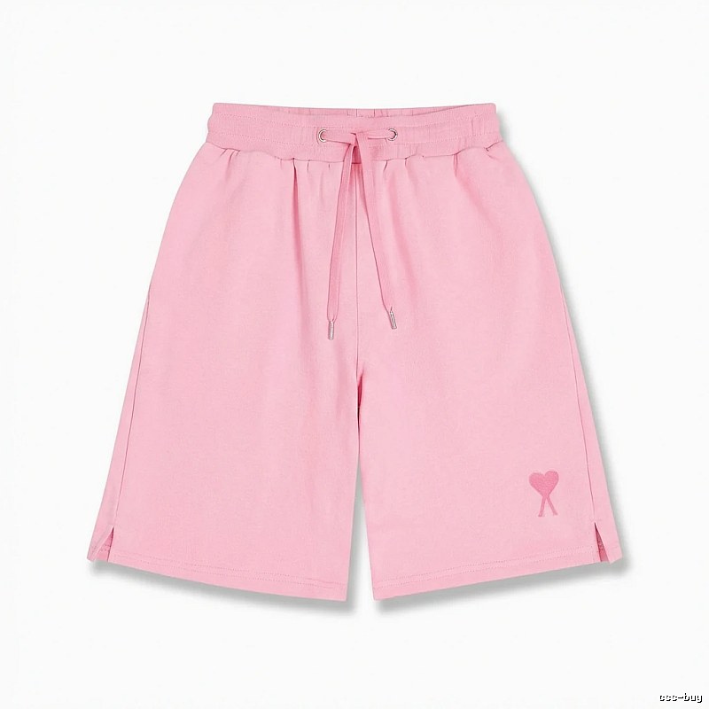 AMI pink shorts in a cute and casual style