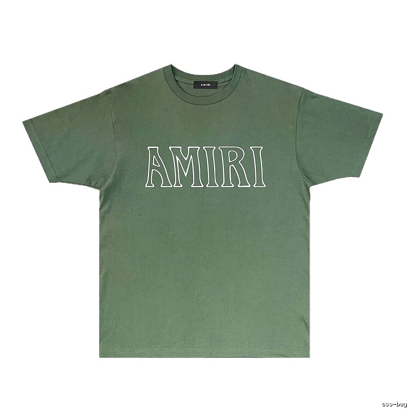 AMIRI Basic Style Simple Green T-shirt