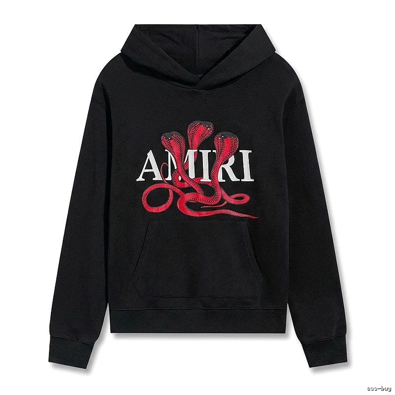 AMIRI black hoodie with snake print