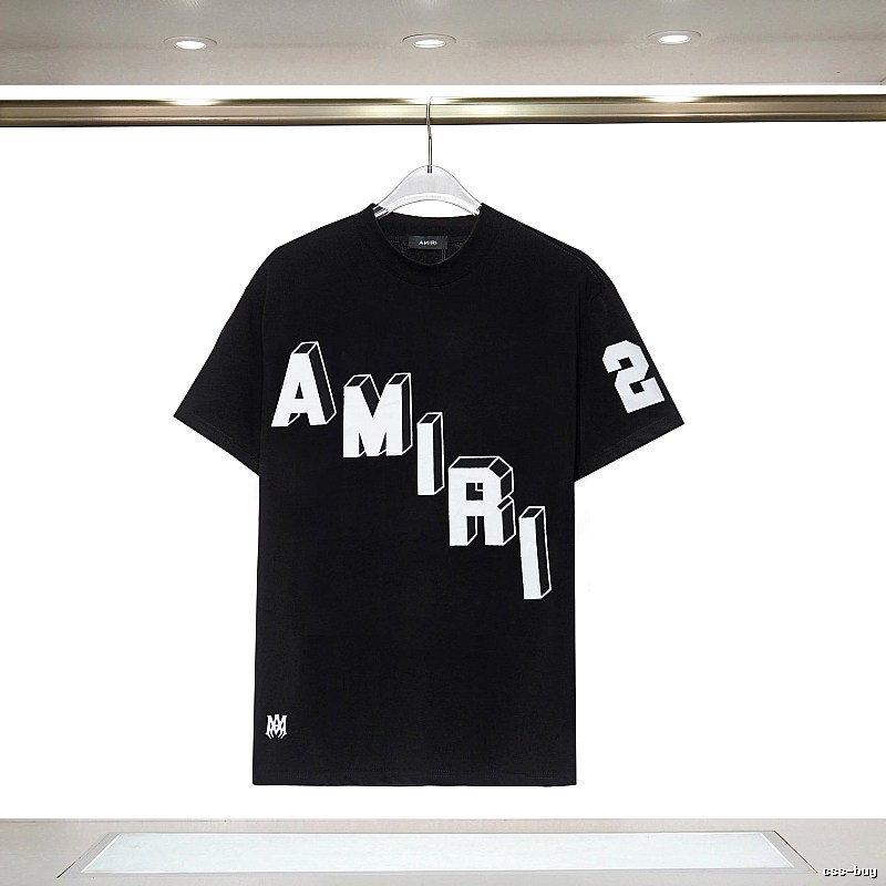Amiri Compact Graphic T-shirt White Blue Amiri for Sport-Inspired Styling
