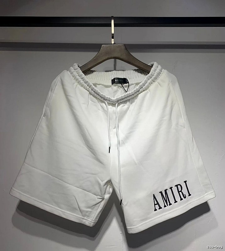 AMIRI Embroidered Street Style White Casual Shorts