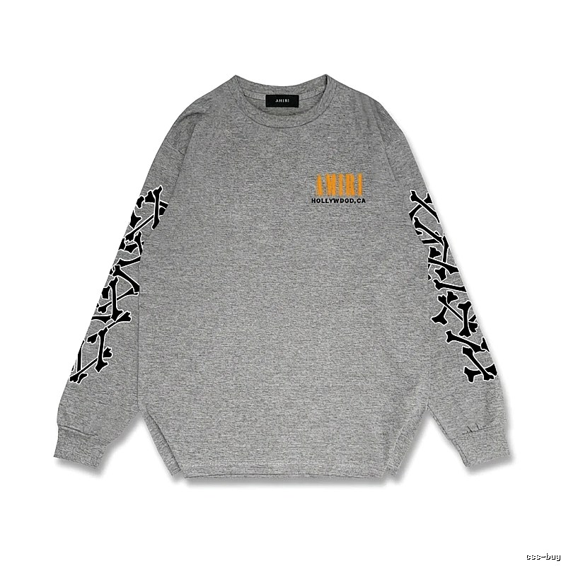 AMIRI grey sweatshirt with skull print