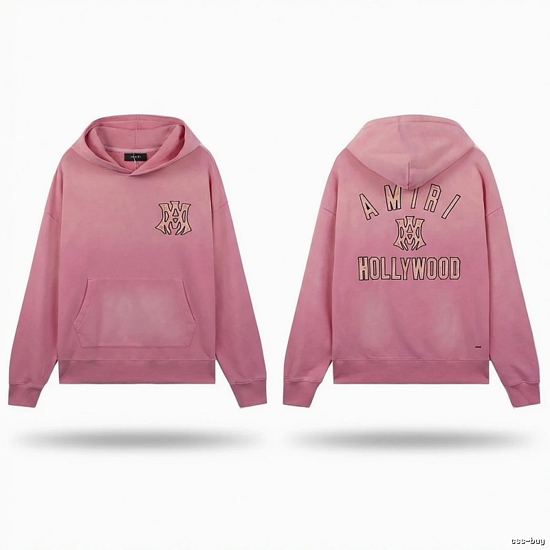 AMIRI Hollywood-style pink sweatshirt