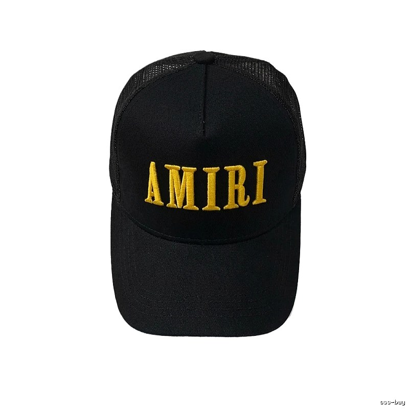 AMIRI letter embroidery black cap