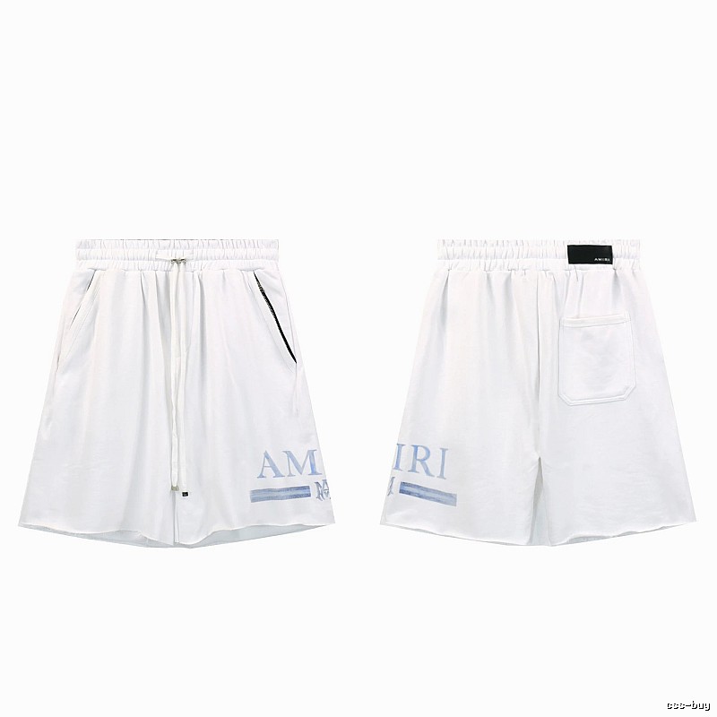 AMIRI Letter Print Street Style White Shorts