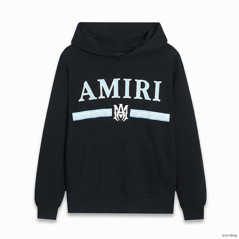 AMIRI letter-printing style black sweatshirt
