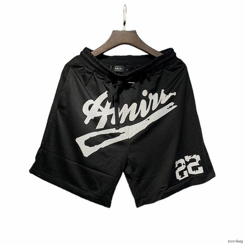 AMIRI Printed Street Style Black Shorts