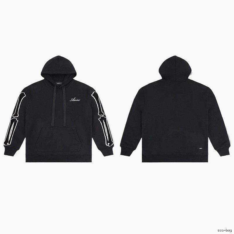 AMIRI Skull Style Black Hoodie