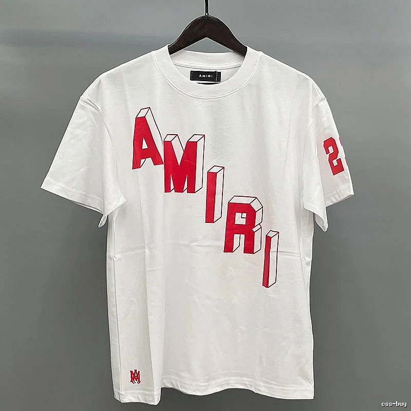 Amiri White Records Graphic T-Shirt Training Look