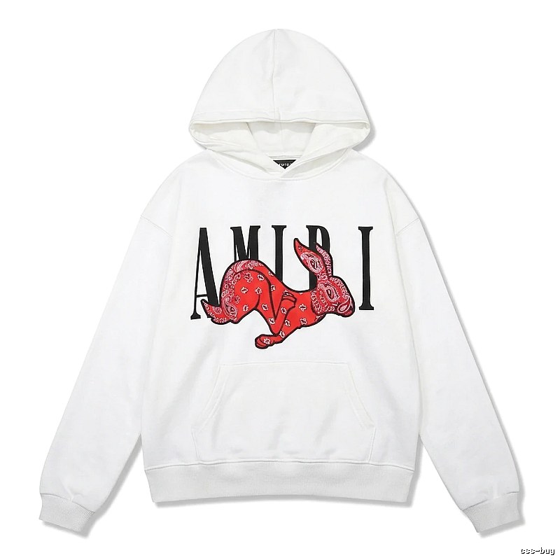 AMIRI White Sweatshirt with Rabbit Print