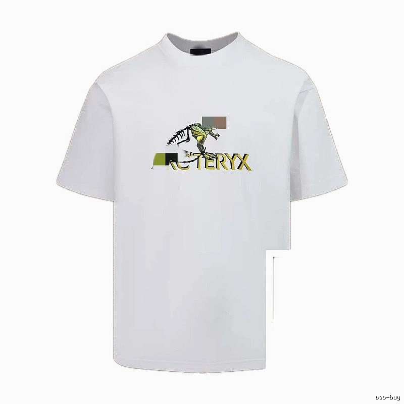 Arc'teryx Dinosaur Print Casual Style White T-Shirt