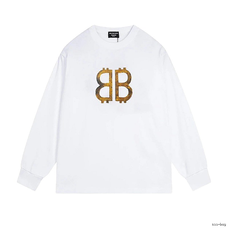 Balenciaga BB Print White T-shirt