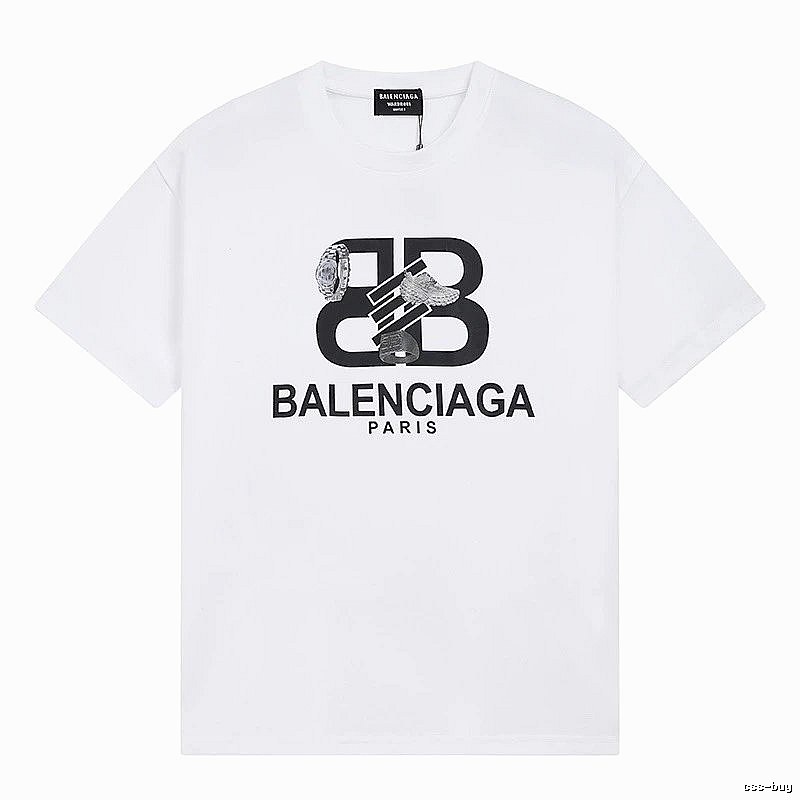 Balenciaga BB Series Simple White T-shirt