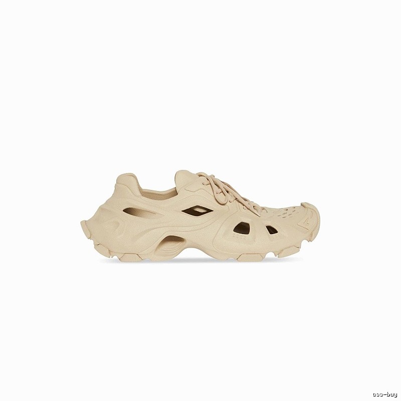 Balenciaga Cream Slip-on Shape Beige Mule Sneaker for Photo Ready Styling