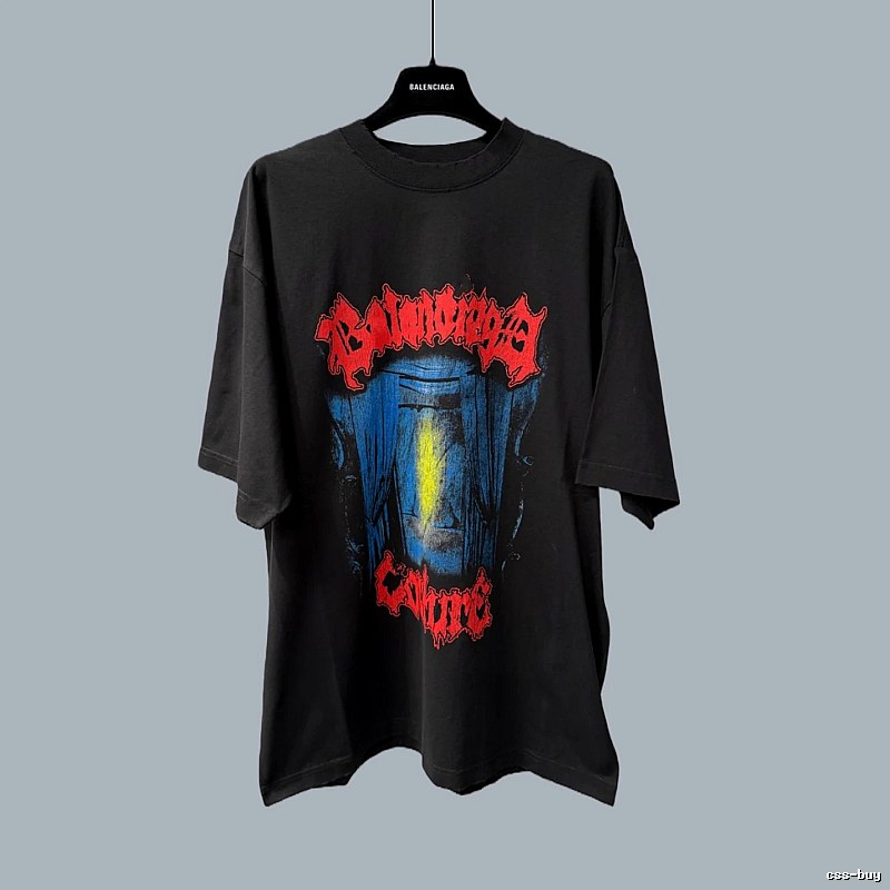 Balenciaga dark style black T-shirt