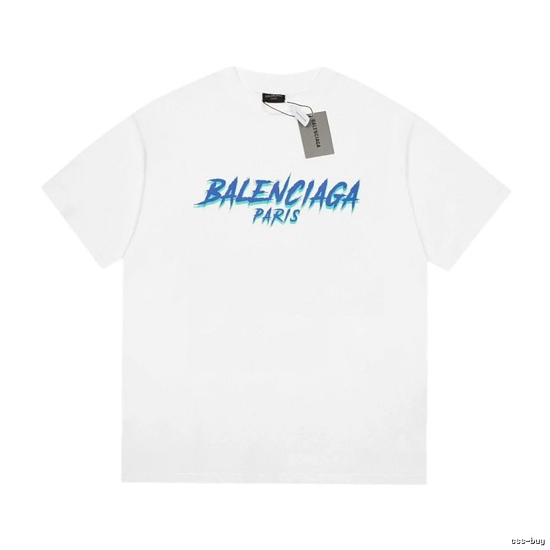 Balenciaga Graffiti Street Style White T-Shirt