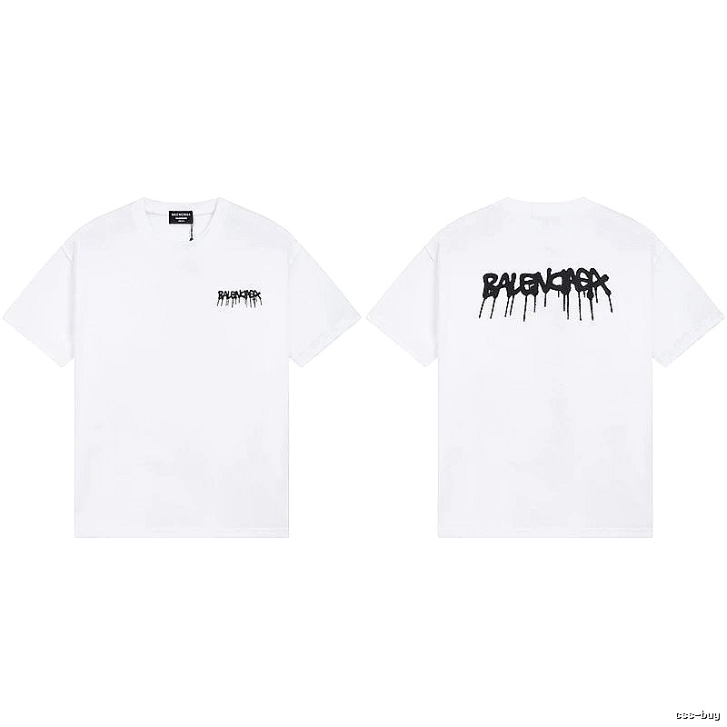 Balenciaga Graffiti Style White T-shirt