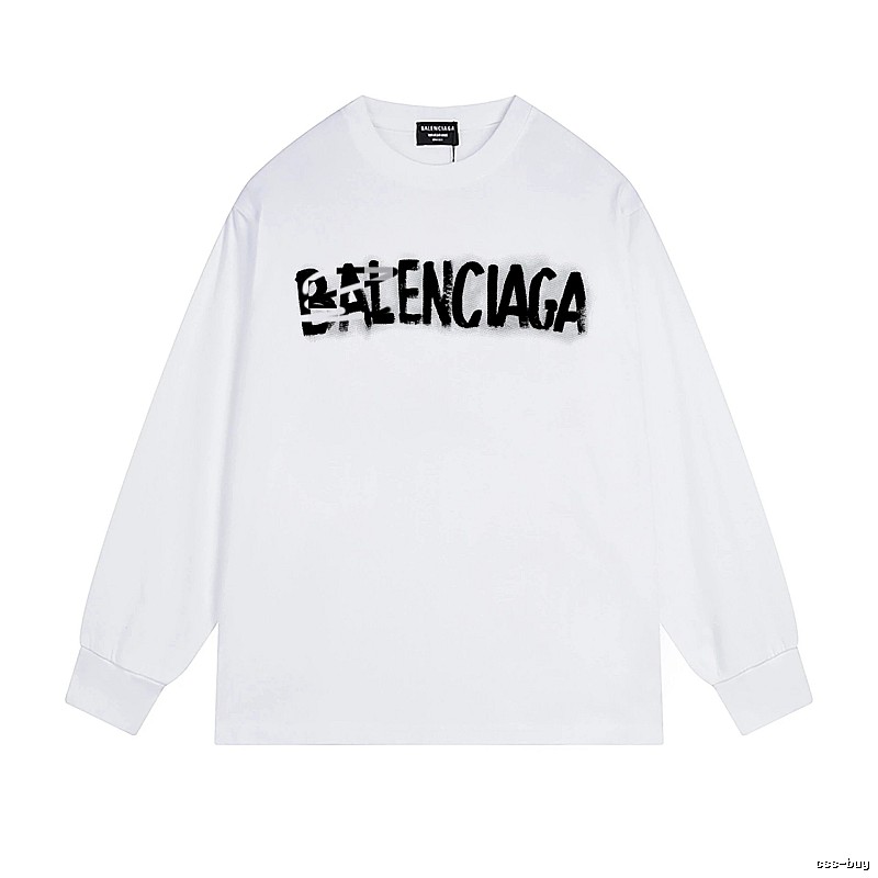 Balenciaga graffiti-style white T-shirt