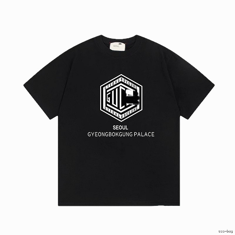 Balenciaga Graphic Printed Cool & Trendy Black Short-sleeve T-shirt