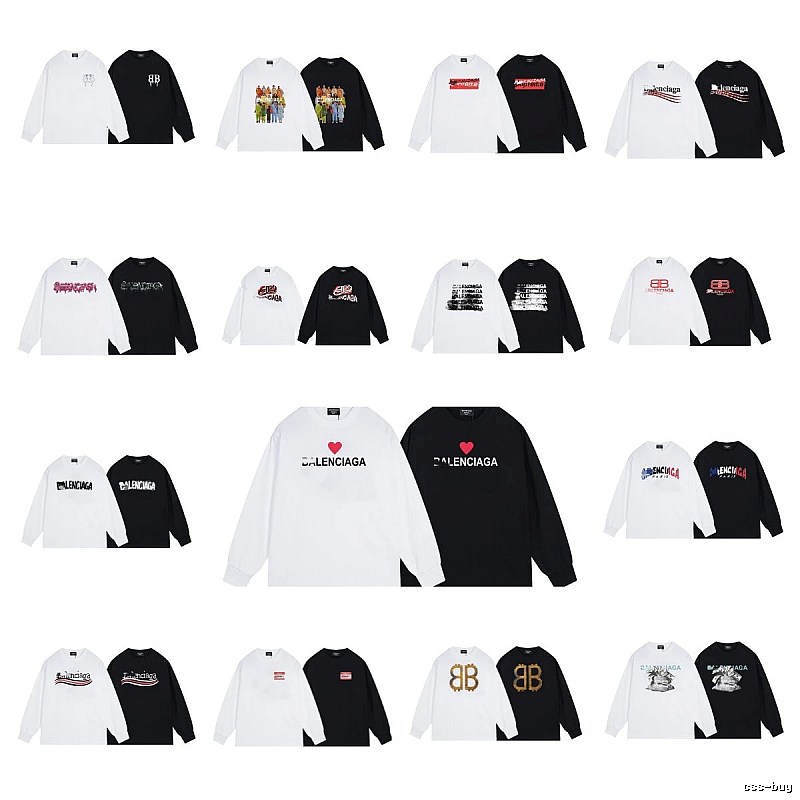 Balenciaga Love Heart Casual Style Long-sleeved Shirt