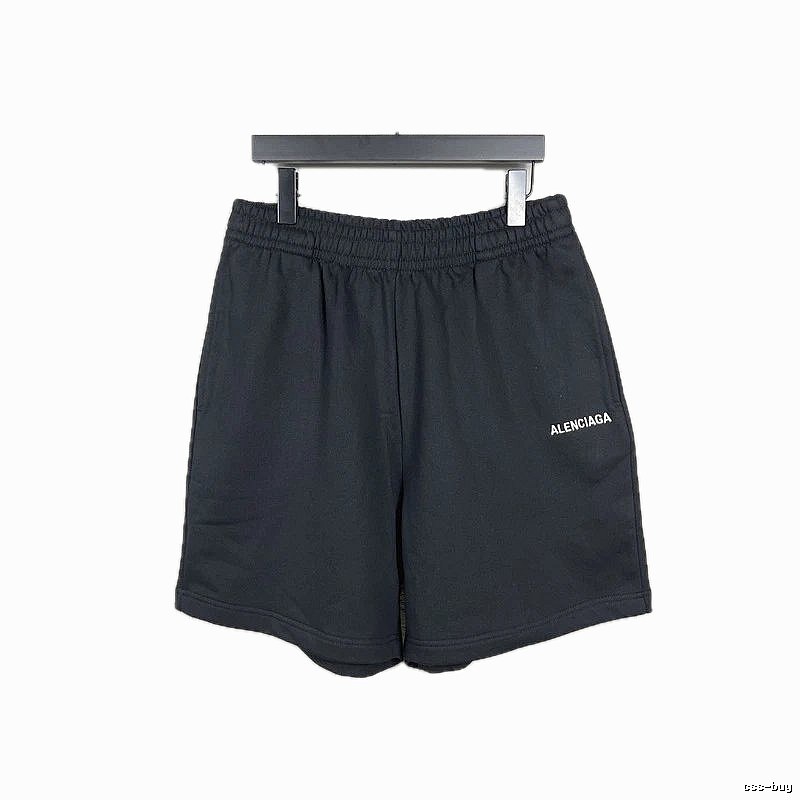 Balenciaga minimalist black shorts