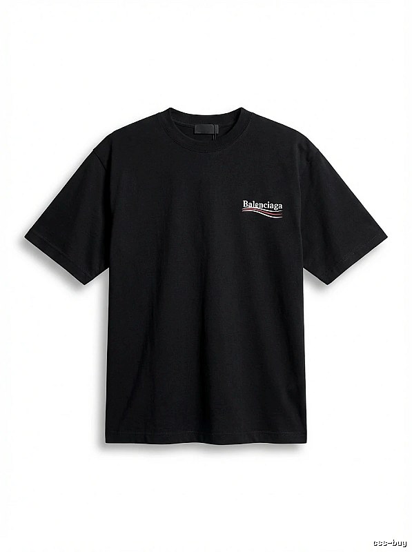 Balenciaga minimalist style black T-shirt