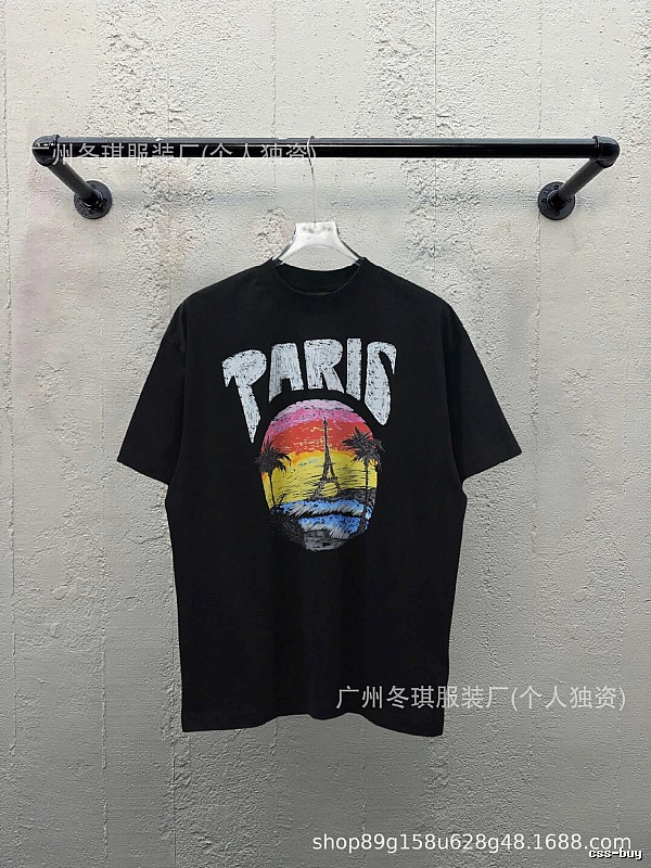 Balenciaga printed retro-style T-shirt
