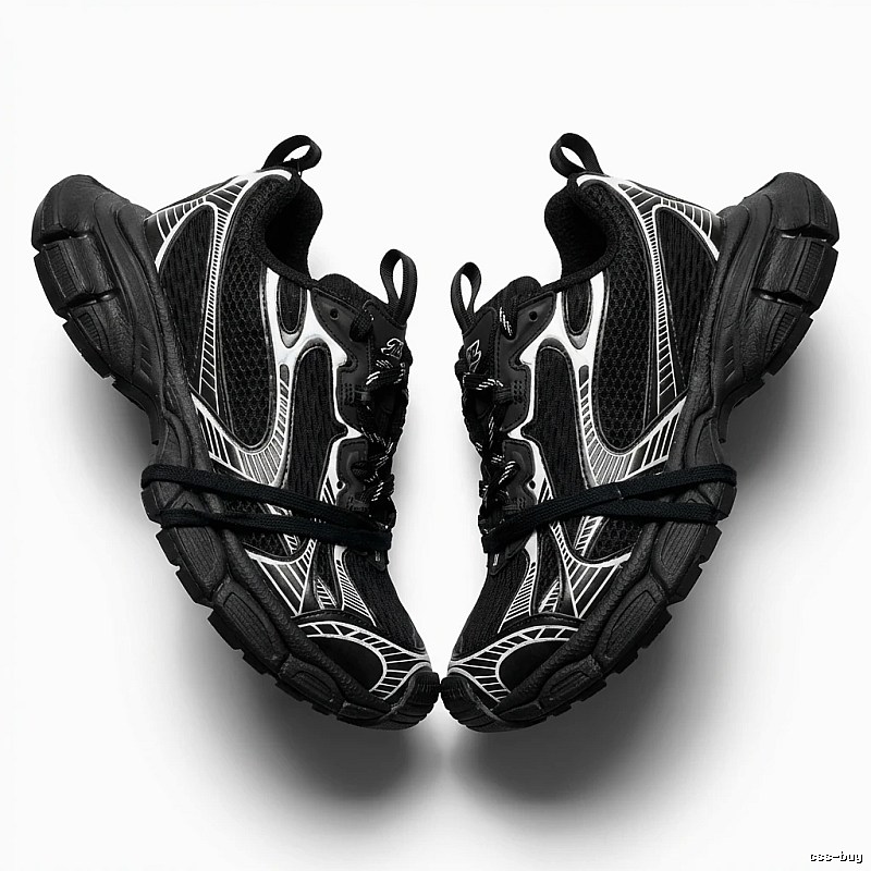 Balenciaga retro black and grey sports shoes