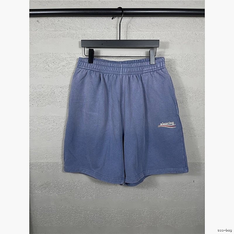 Balenciaga simple-style blue shorts
