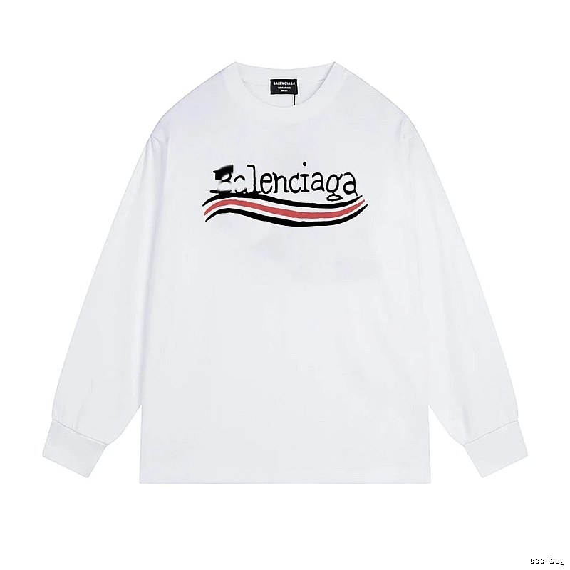 Balenciaga striped white long-sleeve