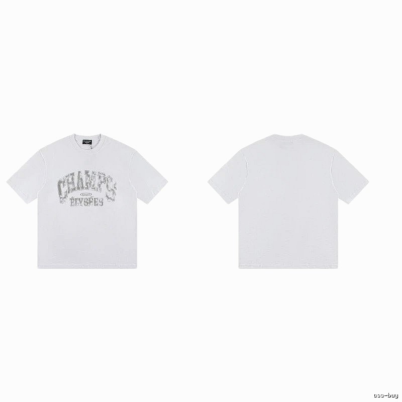 Balenciaga Vintage Distressed Lettering White T-Shirt