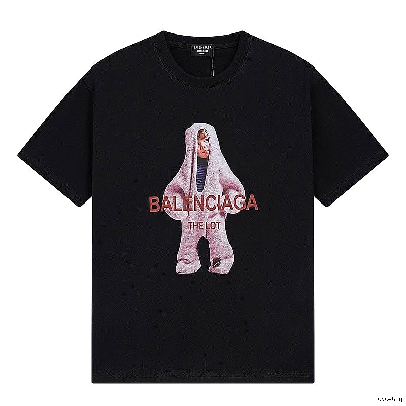 Balenciaga's childlike black T-shirt.