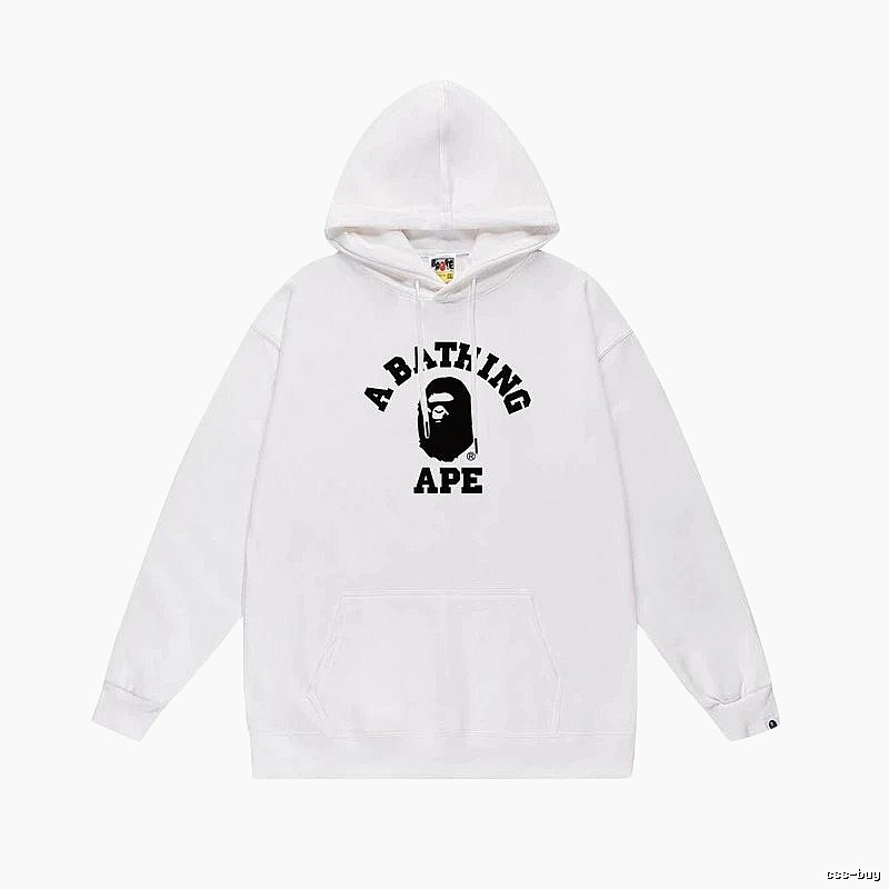 Bape Ape Head Simple White Sweatshirt